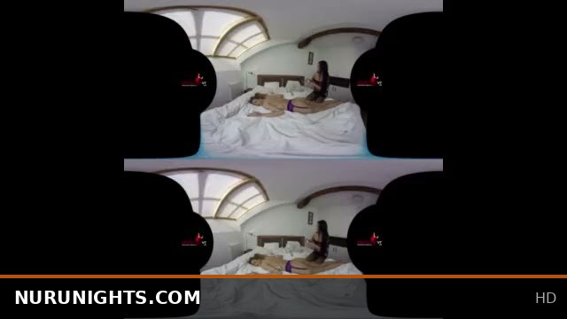 Lesbian Rub and Tug Massage with Anna Rose and Alexis Crystal in StockingsVR