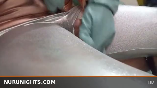 POV Nuru Thighjob & Glove Handjob: Spandex, Boots, Tease
